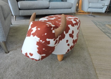 Lilian The Cow Footstool