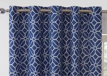 Sundour Kelso Navy Ready Made Curtains