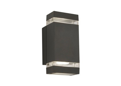 Sheffield Outdoor LED Wall Light 1002-2GY-LED
