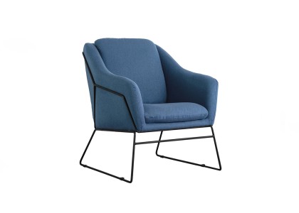 Kalm Accent Chair - Woven Blue