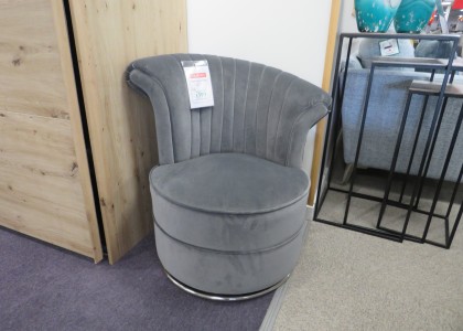 Clearance Mint Curved Chair Grey
