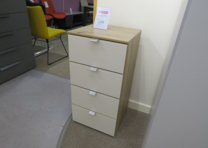 Clearance Champagne 4 Drawer Narrow