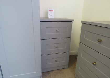 Clearance Positano 3 Drawer Bedside
