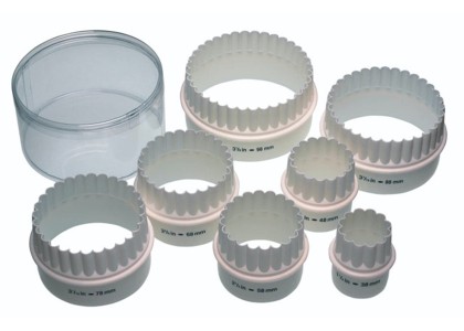 Plastic Double Edged Biscuit Pastry Cutters 7s