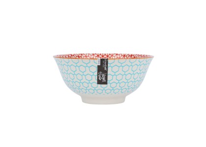 Kitchencraft Geometric Blue Bowl