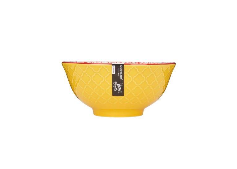 Kitchencraft Bright Yellow Floral Bowl