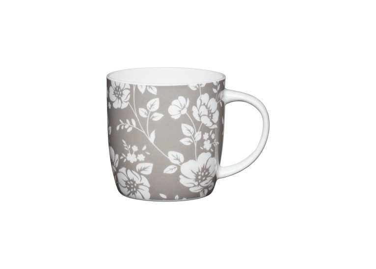 Kitchencraft Grey Floral Mug