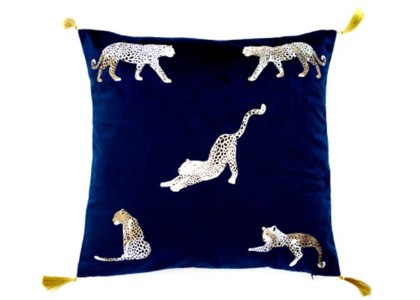 Feline Navy Cushion