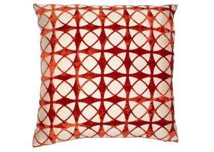 Spiral Orange Cushion