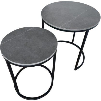 Zeus Round Nest of Lamp Tables Zeus Round Nest of Lamp Tables