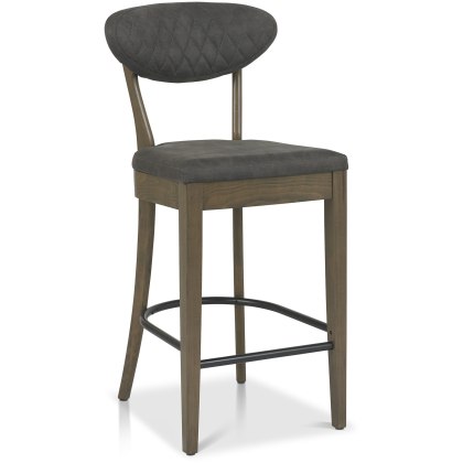 Eclipse Fumed Oak Barstool Dark Grey Eclipse Fumed Oak Barstool Dark Grey