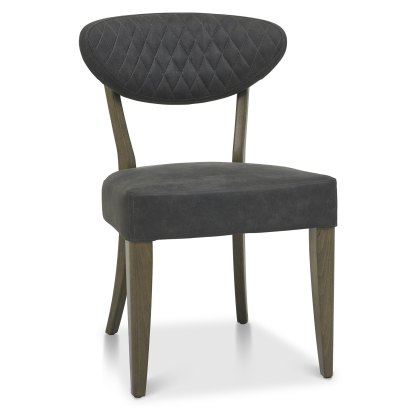 Eclipse Fumed Oak Chair Dark Grey Eclipse Fumed Oak Chair Dark Grey