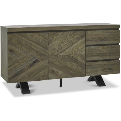Eclipse Fumed Oak Wide Sideboard Eclipse Fumed Oak Wide Sideboard