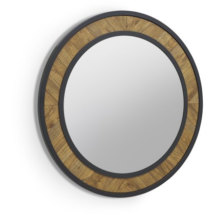 Eclipse Rustic Oak Wall Mirror Eclipse Rustic Oak Wall Mirror