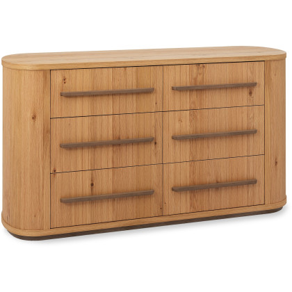Las Vegas Knotty Oak 6 Drawer Chest Las Vegas Knotty Oak 6 Drawer Chest