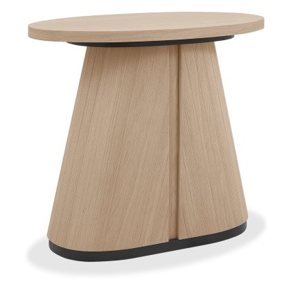 Las Vegas Scandi Oak Oval Lamp Table
