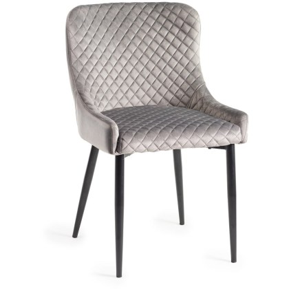Cezanne Chair Grey Velvet
