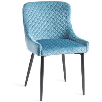 Cezanne Chair Blue Velvet