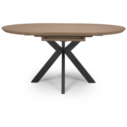 Manhattan Light Walnut Extending Round Table 1200-1600MM