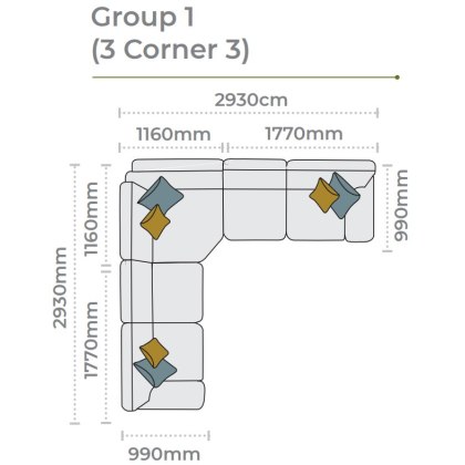 Mullion Corner Group 1 (3 corner 3)