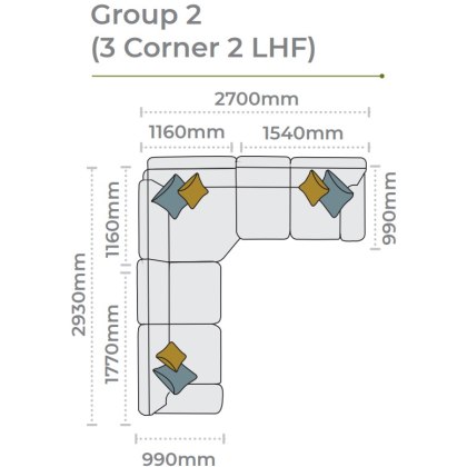 Mullion Corner Group 2 (3 corner 2 LHF)