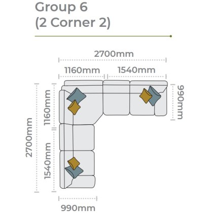Mullion Corner Group 6 (2 corner 2)