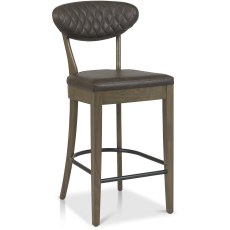 Eclipse Fumed Oak Barstool Old West Vintage