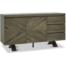 Eclipse Fumed Oak Wide Sideboard