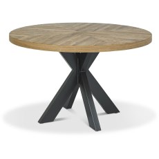 Eclipse Rustic Oak Circular Dining Table