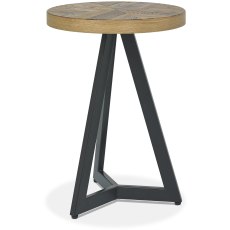 Eclipse Rustic Oak Lamp Table