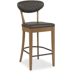 Eclipse Rustic Oak Barstool Old West Vintage