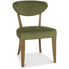Eclipse Rustic Oak Chair Cedar Velvet