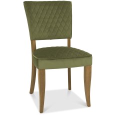 Eclipse Rustic Oak Chair Cedar Velvet