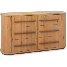Las Vegas Knotty Oak 6 Drawer Chest Las Vegas Knotty Oak 6 Drawer Chest