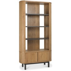 Las Vegas Rustic Oak and Peppercorn Display Unit