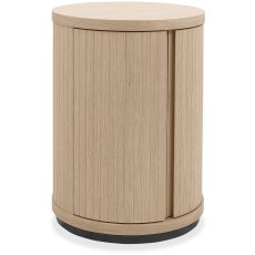 Las Vegas Scandi Oak Round Lamp Table