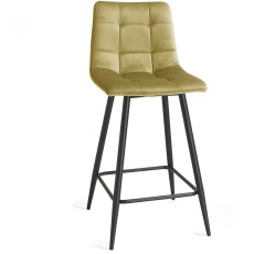 Mondrian Barstool Mustard Velvet