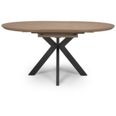 Manhattan Light Walnut Extending Round Table 1200-1600MM