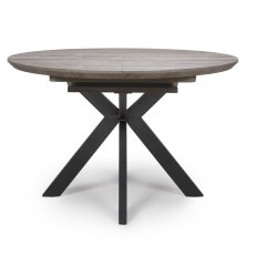 Manhattan Grey Extending Round Table 1200-1600MM