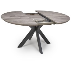 Manhattan Grey Extending Round Table 1200-1600MM