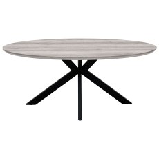 Manhattan Grey Oval Table 1800MM