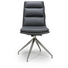 Nobo Steel Grey Swivel Chair