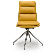 Nobo Steel Ochre Swivel Chair