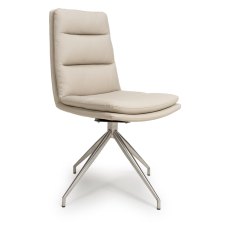 Nobo Steel Taupe Swivel Chair