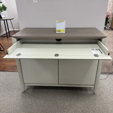 Bergen Grey Washed Oak Narrow Sideboard
