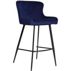 Alpha Bar Stool - Blue Velvet Alpha Bar Stool - Blue Velvet