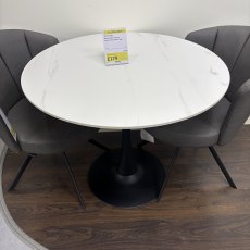 Mason White Circular Dining Table Mason White Circular Dining Table