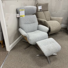 Boden Swivel Recliner and Stool