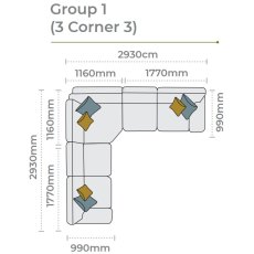 Mullion Corner Group 1 (3 corner 3)