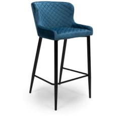 Malmo Blue Bar Stool